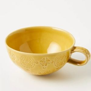 Anthropologie Old Havana Barrio Mugs, set of 4 - Ochre